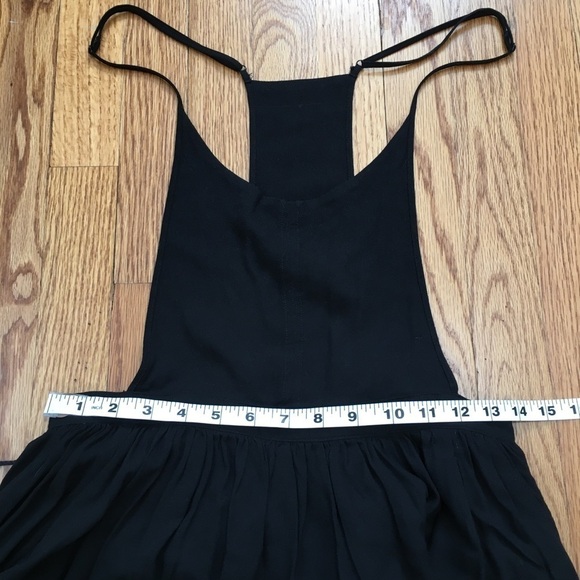 Free People Black White Tropical Oasis Printed Pleated Mini Dress - Picture 10 of 16